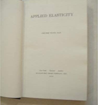 خرید و دانلود نسخه کامل کتاب Applied Elasticity BY Chi-teh Wang –  pdf