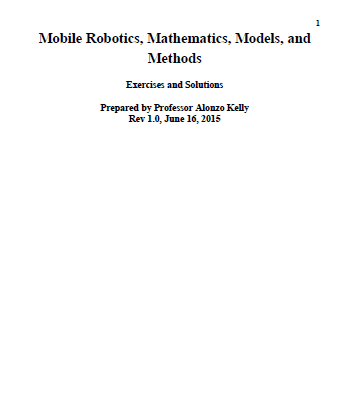 خرید و دانلود نسخه کامل کتاب [Exercises and Solutions] Mobile Robotics, Mathematics, Models, and Methods – Pdf