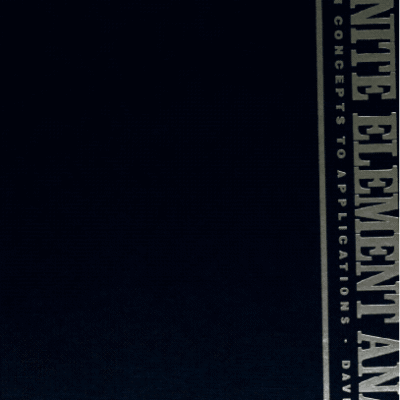 خرید و دانلود نسخه کامل کتاب Finite Element Analysis: From Concepts to Applications –  Pdf