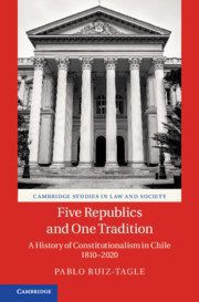خرید و دانلود نسخه کامل کتاب Five Rlics and One Tradition: A History of Constitutionalism in Chile 1810–2020 (Cambridge Studies in Law and Society) –  PDF