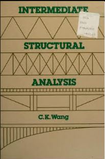 خرید و دانلود نسخه کامل کتاب Intermediate structural analysis BY Wang –  Pdf