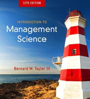 خرید و دانلود نسخه کامل کتاب Introduction to Management Science (12th Edition) –  PDF