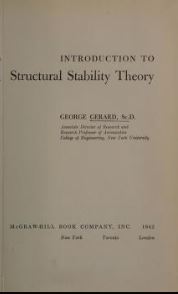 خرید و دانلود نسخه کامل کتاب introduction to structural stability theory –  Pdf