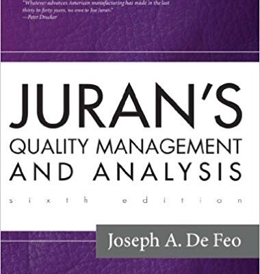 خرید و دانلود نسخه کامل کتاب Juran’s Quality Management and Analysis System (6th Edition)
