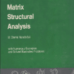خرید و دانلود نسخه کامل کتاب Matrix structural analysis BY Vanderbilt –  Pdf