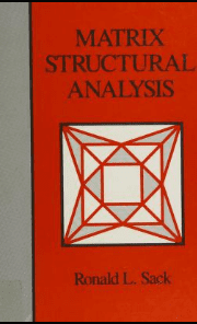 خرید و دانلود نسخه کامل کتاب Matrix structural analysis –  Pdf