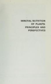 خرید و دانلود نسخه کامل کتاب Mineral Nutrition of Plants: Principles and Perspectives – Pdf