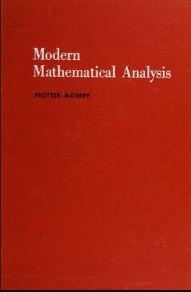 خرید و دانلود نسخه کامل کتاب Modern mathematical analysis BY Protter –  Pdf