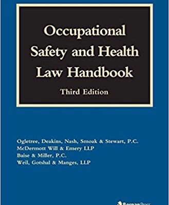 خرید و دانلود نسخه کامل کتاب Occupational Safety and Health Law Handbook (3rd Edition)