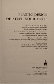 خرید و دانلود نسخه کامل کتاب Plastic design of steel structures –  Pdf