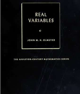 خرید و دانلود نسخه کامل کتاب Real variables: An introduction to the theory of functions BY Olmsted –  Pdf