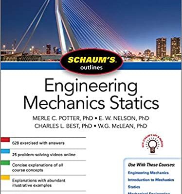 خرید و دانلود نسخه کامل کتاب Schaum’s Outline of Engineering Mechanics: Statics (7th Edition) –  Pdf