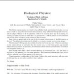 خرید و دانلود نسخه کامل کتاب Solution Manual + all instructorresources of Biological Physics: with New Art by David Goodsell