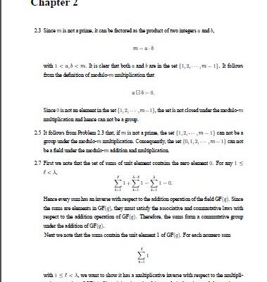خرید و دانلود نسخه کامل کتاب Solution Manual error Control Coding 2nd Edition