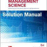 خرید و دانلود نسخه کامل کتاب [Solution Manual] (Introduction to Management Science: A Modeling and Case Studies Approach with Spreadsheets (6th Edition