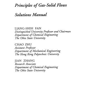 خرید و دانلود نسخه کامل کتاب [Solution Manual] Principles of Gas-Solid Flows – Pdf