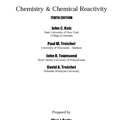 خرید و دانلود نسخه کامل کتاب [Solutions Manual] Chemistry & Chemical Reactivity (10th edition) – Pdf