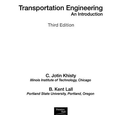 خرید و دانلود نسخه کامل کتاب Solutions Manual for Transportation Engineering an introduction by C. Jotin Khisty (3rd Edition) –  Pdf