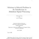 خرید و دانلود نسخه کامل کتاب [Soultion Manual] An Introduction to Statistical Signal Processing BY Gray – Pdf