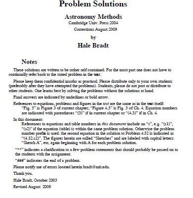 خرید و دانلود نسخه کامل کتاب [Soultion Manual] Astronomy Methods A Physical Approach to Astronomical Observations – Pdf