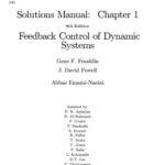 خرید و دانلود نسخه کامل کتاب [Soultion Manual] Feedback Control of Dynamic Systems 8th SI edition Gene Franklin, Abbas Emami Naeini – Pdf
