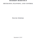 خرید و دانلود نسخه کامل کتاب [Soultion Manual] Modern Robotics Mechanics, Planning, and Control – Pdf