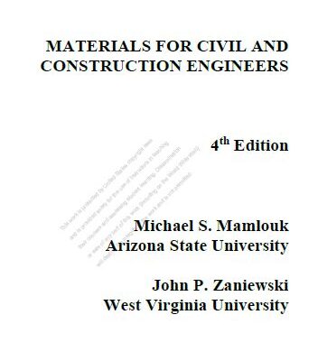 خرید و دانلود نسخه کامل کتاب [Soultion Manual + Resources] Materials for Civil and Construction Engineers (4th Edition) – Pdf