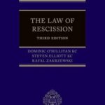 خرید و دانلود نسخه کامل کتاب The Law of Rescission (3rd Edition) BY O’Sullivan –  Pdf