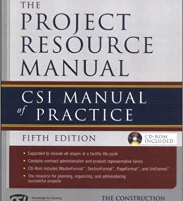 خرید و دانلود نسخه کامل کتاب The Project Resource Manual: CSI Manual of Practice (5th Edition) –  +  Pdf