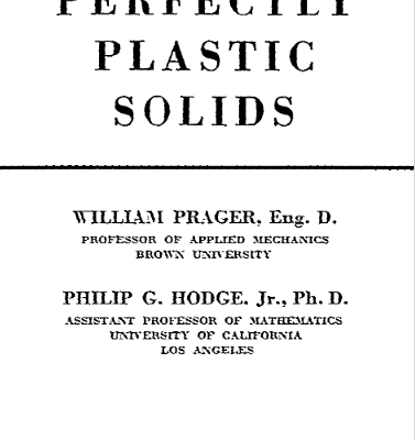 خرید و دانلود نسخه کامل کتاب Theory of Perfectly Plastic Solids BY Prager –  Pdf