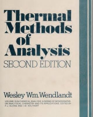 خرید و دانلود نسخه کامل کتاب Thermal methods of analysis –  Pdf