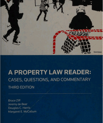 خرید و دانلود نسخه کامل کتاب A Property Law Reader: Cases, Questions and Commentary (3rd Edition) –  Pdf