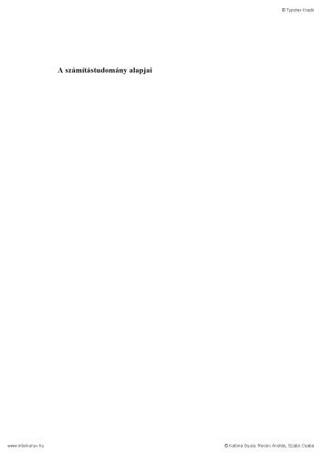 خرید و دانلود نسخه کامل کتاب A számítástudomány alapjai_6851050b8e8b3.jpeg خرید و دانلود نسخه کامل کتاب A számítástudomány alapjai