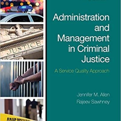 خرید و دانلود نسخه کامل کتاب Administration and Management in Criminal Justice: A Service Quality Approach (3rd Edition) –  +  pdf