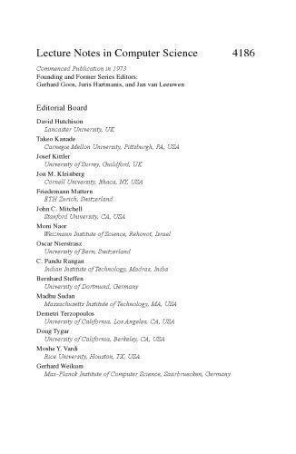 خرید و دانلود نسخه کامل کتاب Advances in Computer Systems Architecture: 11th Asia-Pacific Conference, ACSAC 2006, Shanghai, China, September 6-8, 2006. Proceedings_686043b662e5b.jpeg خرید و دانلود نسخه کامل کتاب Advances in Computer Systems Architecture: 11th Asia-Pacific Conference, ACSAC 2006, Shanghai, China, September 6-8, 2006. Proceedings
