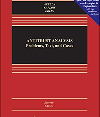 خرید و دانلود نسخه کامل کتاب Antitrust Analysis: Problems, Text, and Cases (7th Edition)