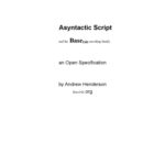 خرید و دانلود نسخه کامل کتاب Asyntactic Script and the Base16b encoding family: an Open Specification