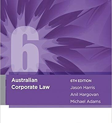 خرید و دانلود نسخه کامل کتاب Australian Corporate Law 6th edition
