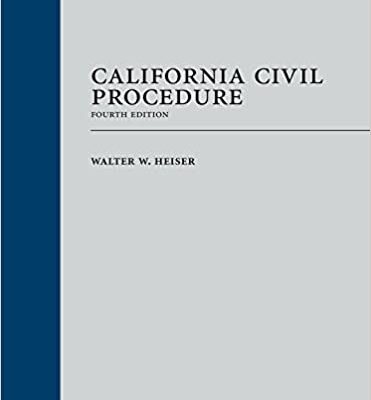 خرید و دانلود نسخه کامل کتاب California Civil Procedure (4th Edition) –  +  Pdf