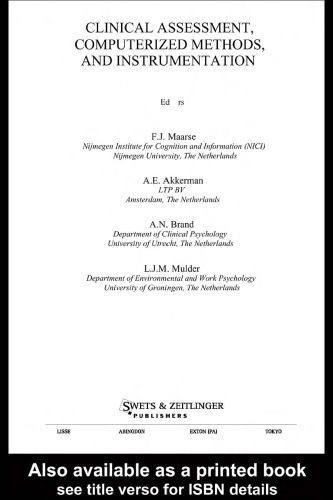 خرید و دانلود نسخه کامل کتاب Clinical Assessment, Computerized Methods, and Instrumentation (Computers in Psychology, 7)