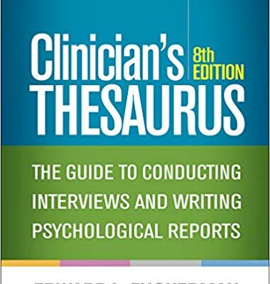 خرید و دانلود نسخه کامل کتاب Clinician’s Thesaurus, The Guide to Conducting Interviews and Writing Psychological Reports 8th Edition
