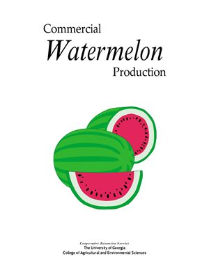 خرید و دانلود نسخه کامل کتاب Commercial Watermelon Production –  PDF