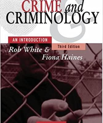 خرید و دانلود نسخه کامل کتاب Crime and Criminology: An Introduction (3rd Edition) –  PDF