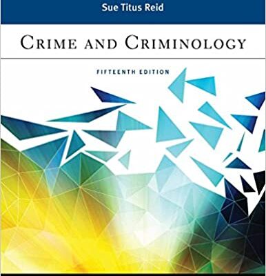 خرید و دانلود نسخه کامل کتاب Crime and Criminology (Aspen Criminal Justice) (15th Edition) –  +  pdf