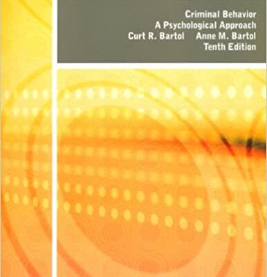 خرید و دانلود نسخه کامل کتاب Criminal Behavior: Pearson New International Edition A Psychological Approach (10th Edition) –  Pdf