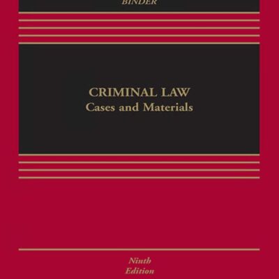خرید و دانلود نسخه کامل کتاب Criminal Law: Cases and Materials (9th Edition) –  +  Pdf
