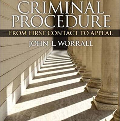 خرید و دانلود نسخه کامل کتاب Criminal Procedure: From First Contact to Appeal (5th Edition) –  Pdf
