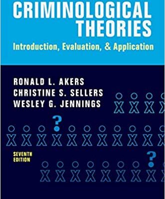 خرید و دانلود نسخه کامل کتاب Criminological Theories: Introduction, Evaluation, and Application (7th Edition) –  pdf