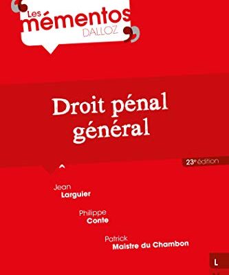خرید و دانلود نسخه کامل کتاب Droit pénal général (Mémentos) (French Edition)