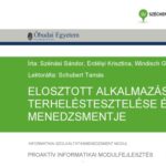 خرید و دانلود نسخه کامل کتاب Elosztott alkalmazások terheléstesztelése és menedzsmentje